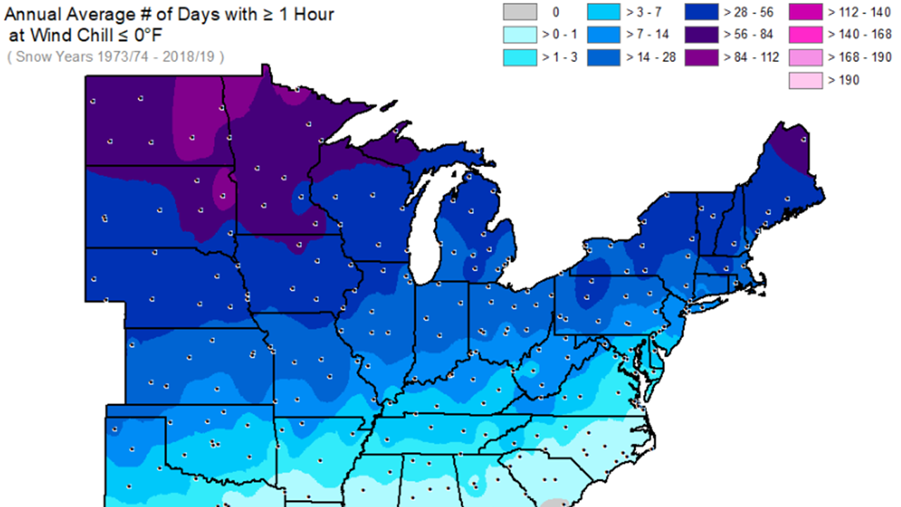 Wind Chill Climatology