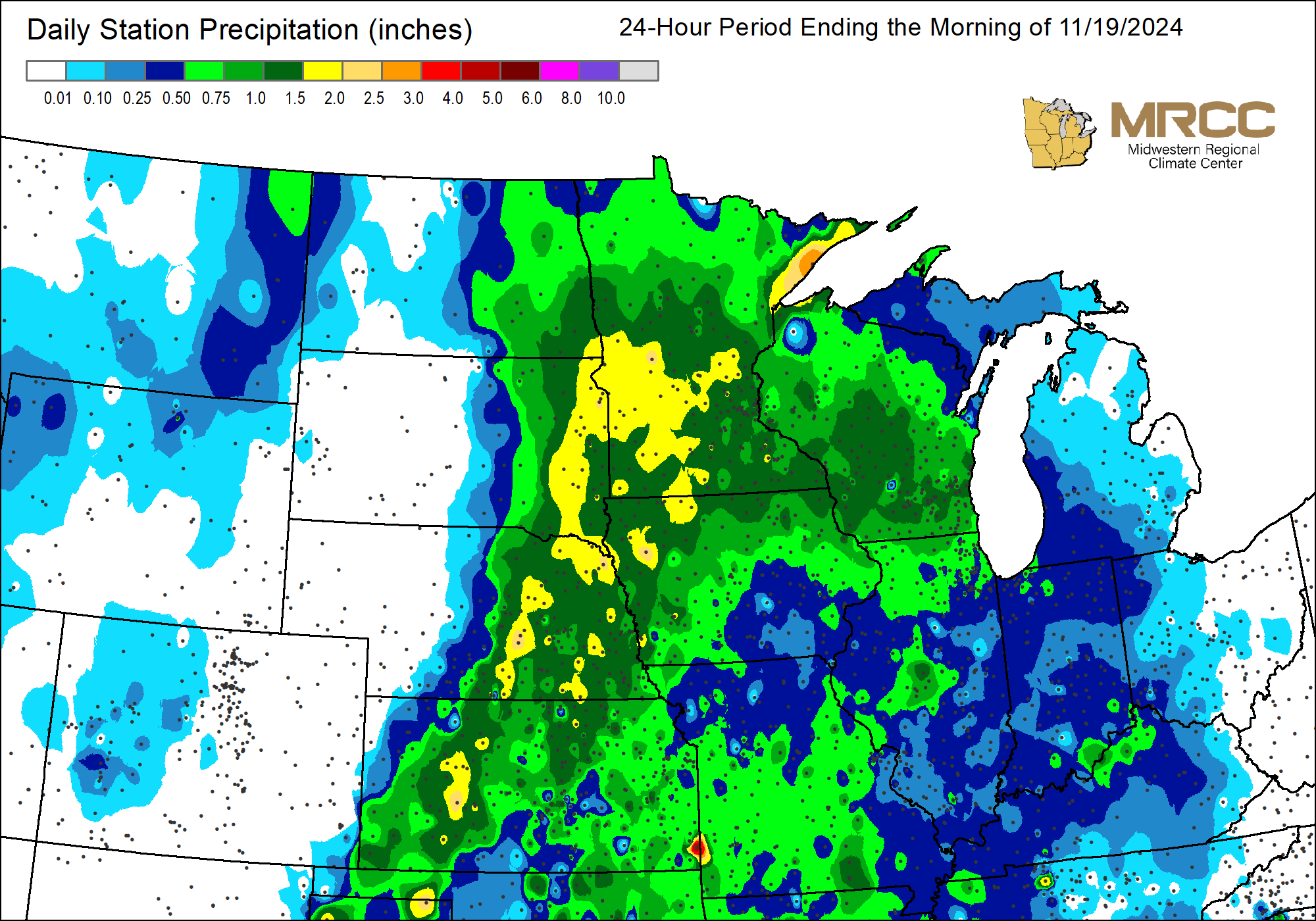 Central Region Precip