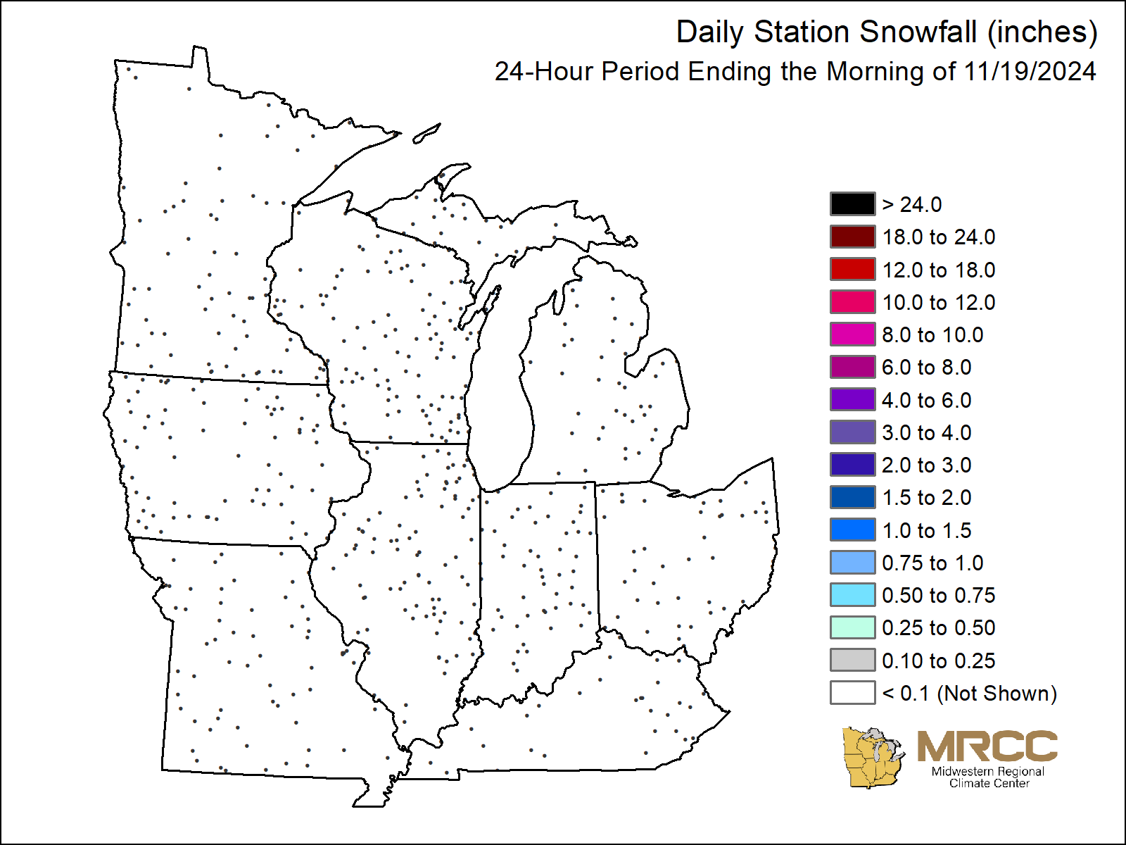 Midwest Snowfall