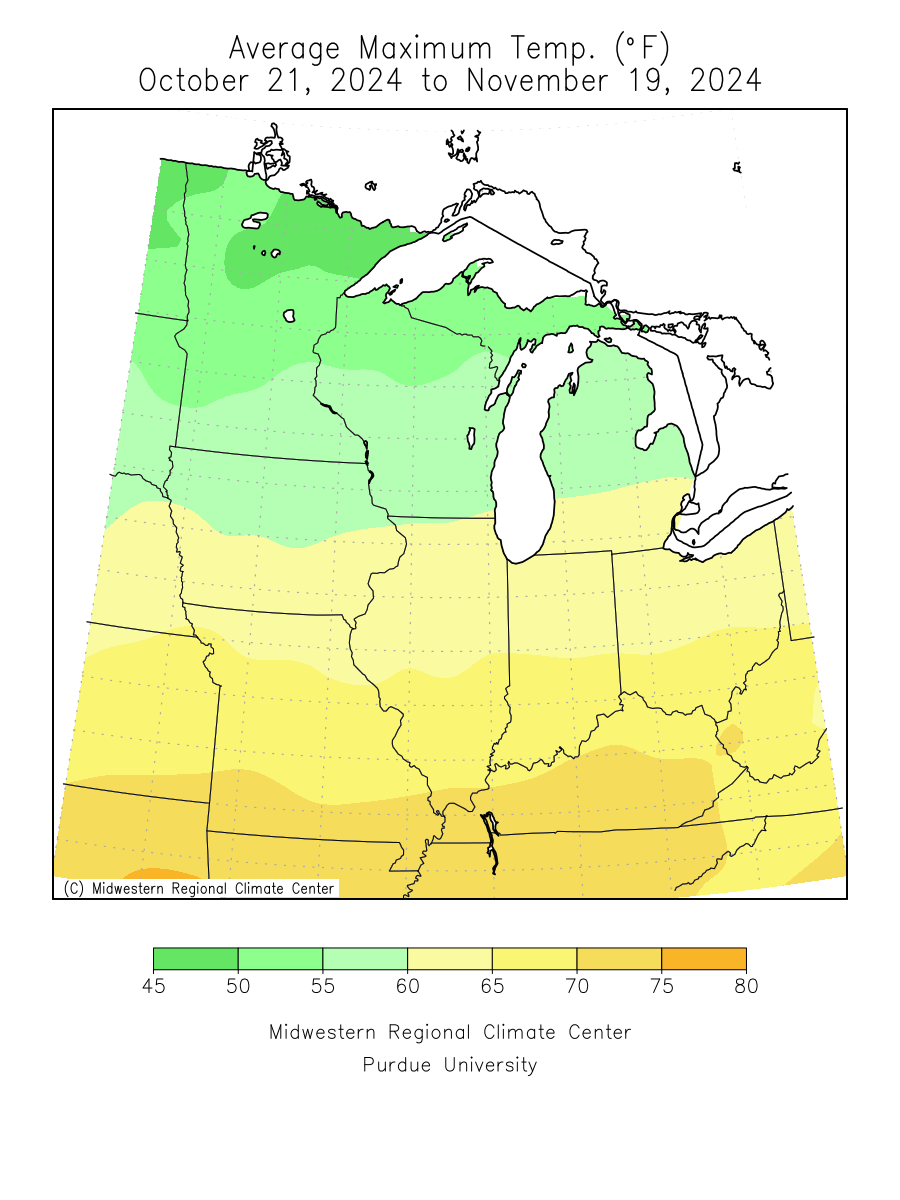 Last 30 Days, Avg Max Temp