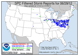 Storm Prediction Center Storm Reports