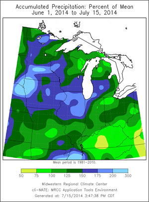 Accumulated Precipitation Percentage