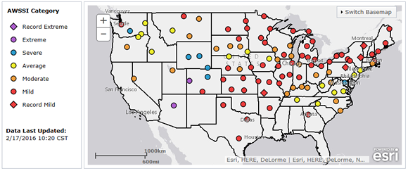 Status of AWSSI across the country as of February 17