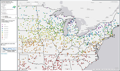 Accumulated Precipitation (in) Departure