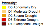 Figure 5b: Time series of South Central ND Drought