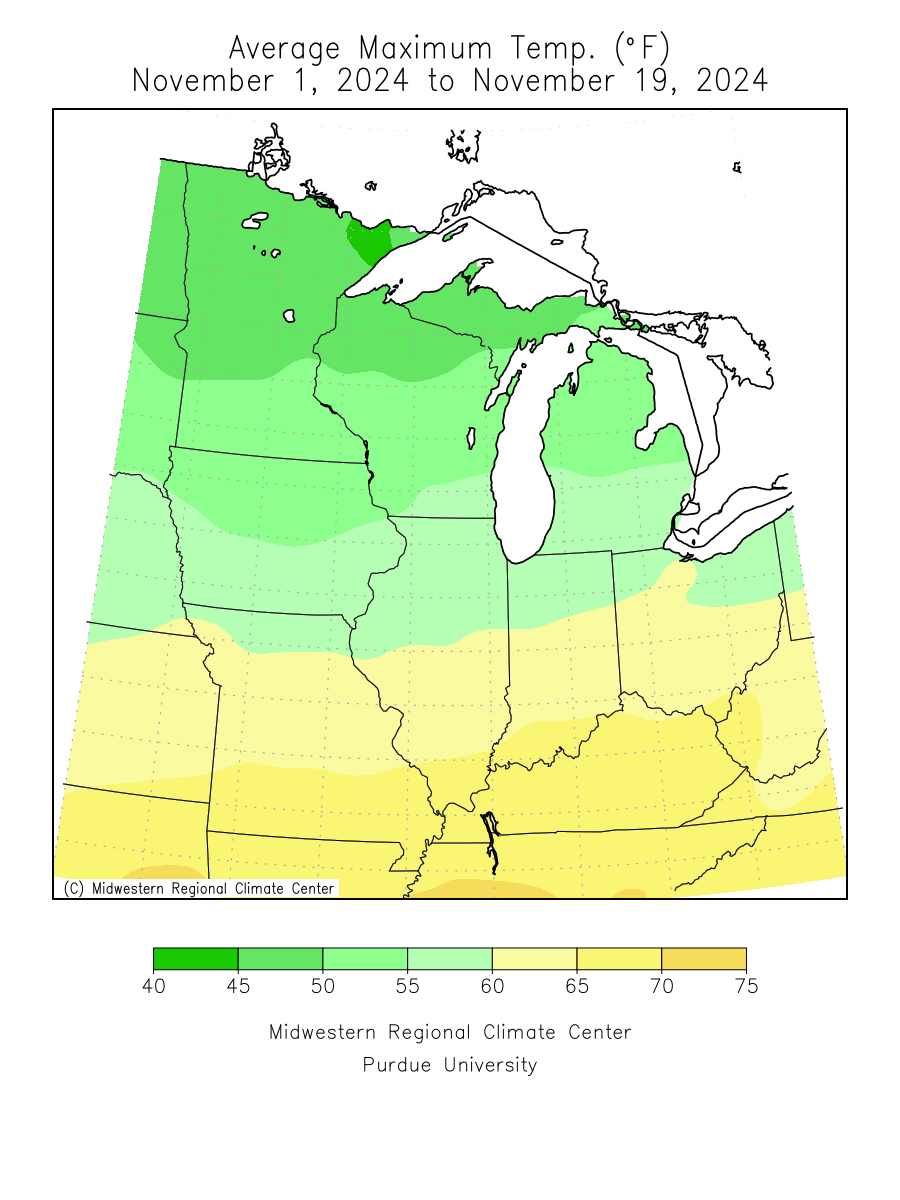 Month-to-date Average Max Temp