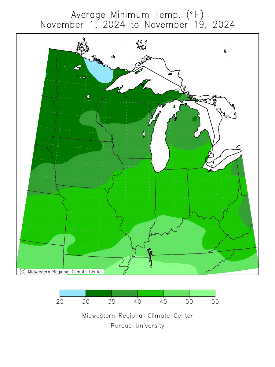 Month-to-date Average Min Temp