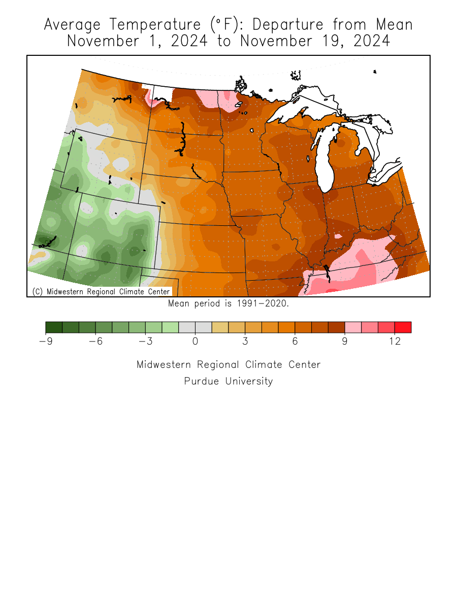 Central Month-To-Date Temp Departure